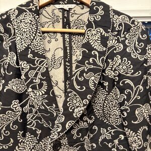 Cabi Y2K Blazer In Black & White‎ Jacket Size 10 Academia Career